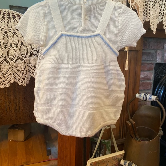 Vintage Nann-Knits by Nannette Infant Boys 2 piece Jon Jon size 18 months - Picture 7 of 16